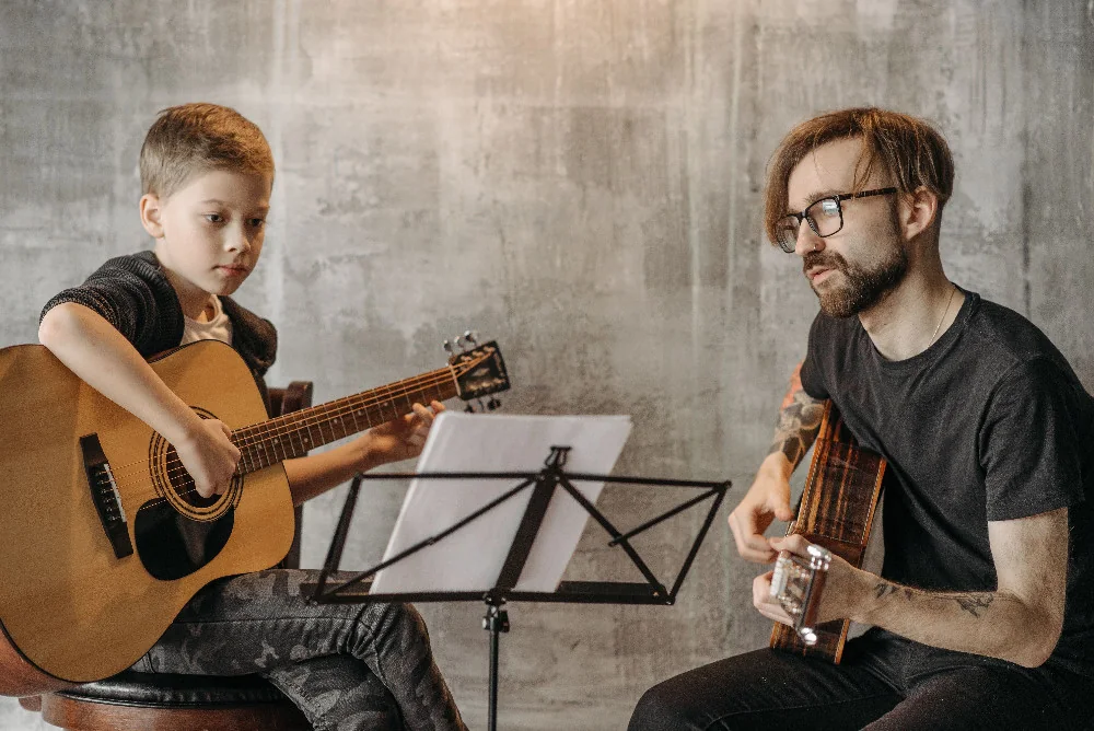 Mécaniques d'une guitare